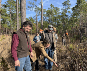 Admiring yellow pitcher plants at Waccamaw National Wildlife Refuge during the 2023 Southeast Region I&M retreat.
